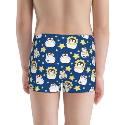 Boys' Cotton Boxer Brief Soft Underwear-Star Penguin3