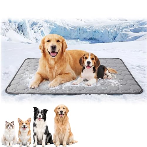 Pet Cooling Mat for Dogs Cats, Dog Cooling Mat for Indoor & Outdoor, ���L�p�y�b�g��p�}�b�g�A�����E���O�p���p��p�}�b�g�A���K�� �A�C�X�V���N���ėp�y�b�g��p�p�b�h�i�������A�\�t�@�A�x�b�h