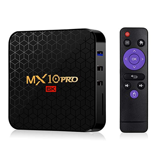 Timmery MX10 Pro Android 9.0 tv Box 4G 32GB Smart TV Box Allwinner H6 Quad Core 64-bit ARM Cortex-A53 High-Performance Multi-core GPU Mali T720 H.264-H.265 / Dual WiFi