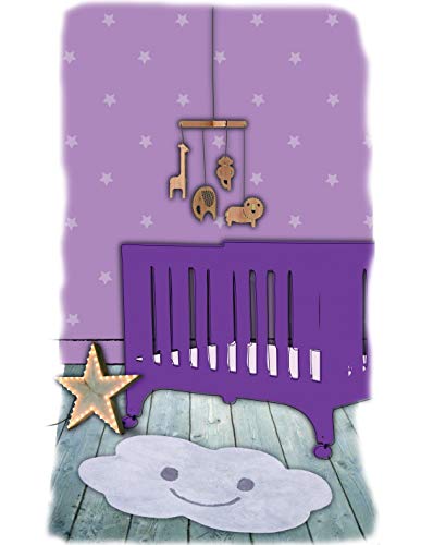 Tapis enfant design gris Nattiot Nimbus tapis de chambre moderne - 5