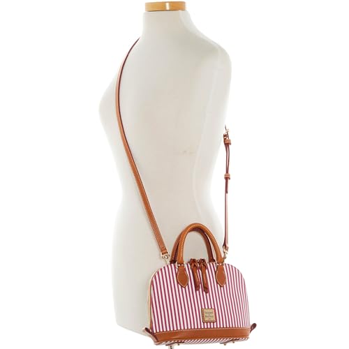 Dooney & Bourke Handbags for Women, Seaview Bitsy Small Striped Satchel Bags for Women, Removable Crossbody Strap4