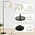ROTTOGOON Floor Lamp for Living Room with 3-Color Temperature 9W LED Bulb, Modern Standing Lamp with Linen Beige Shade & Foot Switch, Tall Pole Lamp for Bedroom, Study Room, Office, Kids Room (Black)