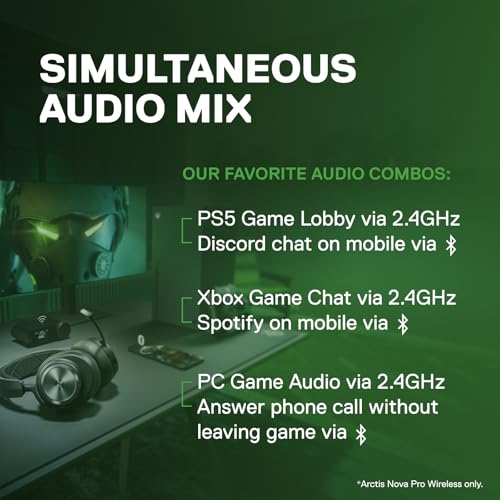 Image of SteelSeries Arctis Nova Pro Wireless Xbox Multi-System Gaming Headset - Premium Hi-Fi Drivers - Active Noise Cancellation Infinity Power System - Stealth Mic - Xbox, PC, PS5, PS4, Switch, Mobile