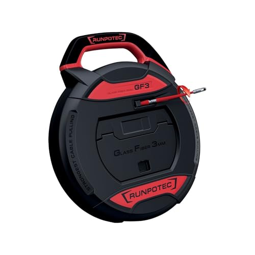 GF3 Ø 3 mm RUNPOTEC 10198 aiguille de tirage en fibre de verre 50 m