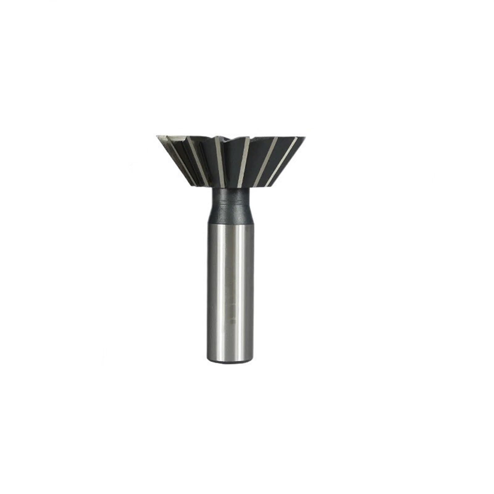 Yuxvbtzxd One Color 1Pc Dovetail Milling Cutter - Hss Straight Shank Dovetail Slot Cutter End Mill For Router(25X60 Degrees)