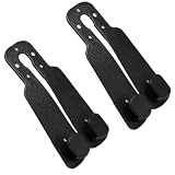 2 Piezas Ganchos para Asiento de Coche ABS, Colgador Bolsos Coche Universal, Ganchos Reposacabezas Coche, Soporte Bolsas Coche para colgar bolsos y bolsa de comestibles bolsos abrigos – Negro