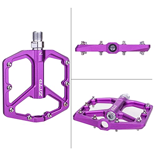 Ztto Bike Pedals Mountain Pedals Bicycle Flat Pedals Aluminum Non-Slip 9/16" Sealed Bearing Lightweight Platform For Road Bmx Mtb Bike #TOP2