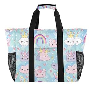 Sanluoli Kolorowa Torba Plażowa na Ramię