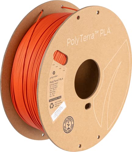 Polymaker PolyTerra PLA Muted Series - 1.75mm - 1kg - Röd