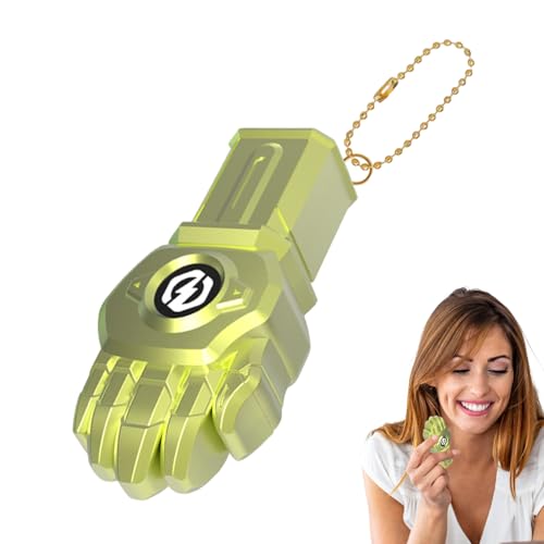 Juguete de cuerda – Llavero divertido con función de ruido | Juguete divertido interactivo para eventos y fiestas | Juguete de broma creativo para niños, juguete de sonido para entretenimiento, dorado
