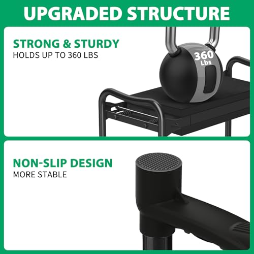 Image of TomCare Garden Kneeler and Seat 11.14 inch Wider Larger Soft Kneeling Pad Garden Bench with 2 Large Tools Pouches Heavy Duty Foldable Garden Stool Gardening Gifts for Women Men Gardeners Seniors, Black