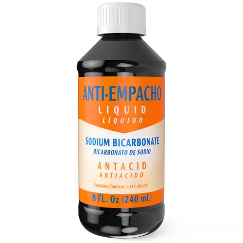 ANTI-EMPACHO Stomach Relief Liquid - Heartburn Medicine with Sodium Bicarbonate for Digestive Health, Over-the-Counter Medication, Antiacid Solution, 8 fl oz (240 mL), 1-Pack