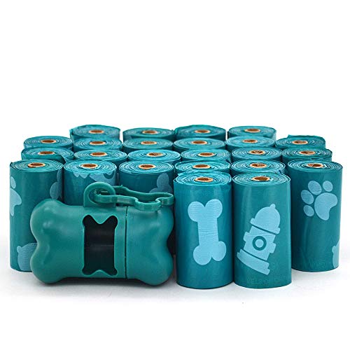 Image of Best Pet Supplies Dog Poop Bags for Waste Refuse Cleanup, Doggy Roll Replacements for Outdoor Puppy Walking and Travel, Leak Proof and Tear Resistant, Thick Plastic - Turquoise, 360 Bags