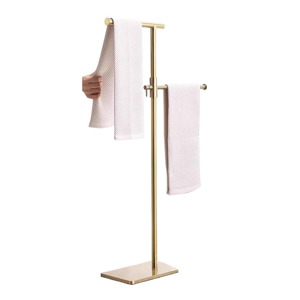 Support de rangement vertical porte-serviettes de sol en acier inox pour douche