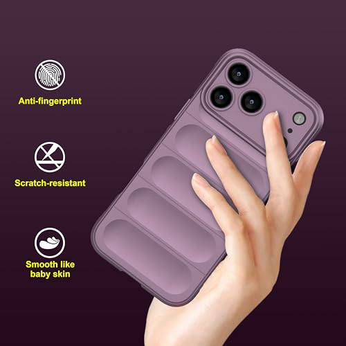 Image of amazon basics Back Case Cover for iPhone 17 Pro Max | Compatible for iPhone 17 Pro Max Back Cover | Liquid Silicon Magic Case with Camera Protection | Lavender