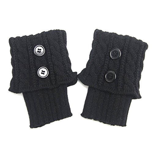 Women Winter Warm Crochet Knitted Boot Cuff Sock Short Leg Warmers2