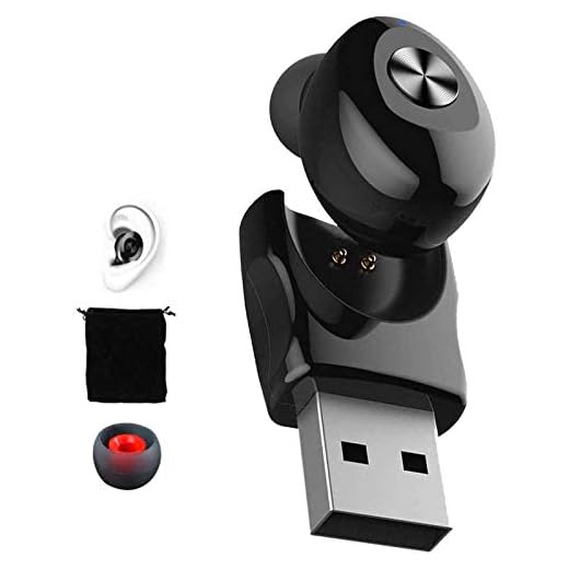 Mini Bluetooth Earbud,IULONEE Wireless Sport Earphone Portable Earpiece V5.0 Small Invisible Headphone IPX5 Waterproof HiFi 3D Stereo Car Bluetooth Headset with Microphone for Cell Phone(1PC, Black)