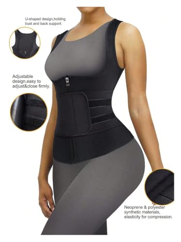 Traje de sauna para mujer con compresión doble contra la flacidez 5