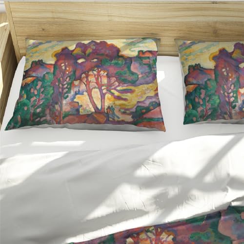 Housse de Couette Georges Braque 260x240 cm en Microfibre Art Abstrait