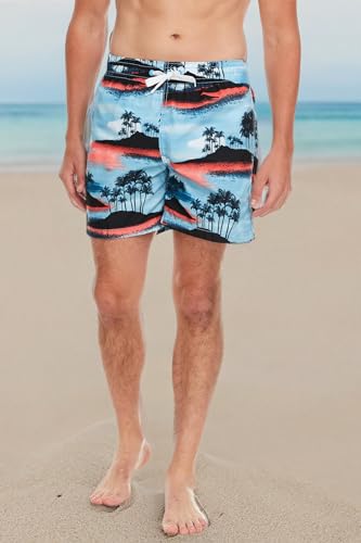 Image of Kanu Surf Men's Big Viper Extended Size Stripe Swim Trunk