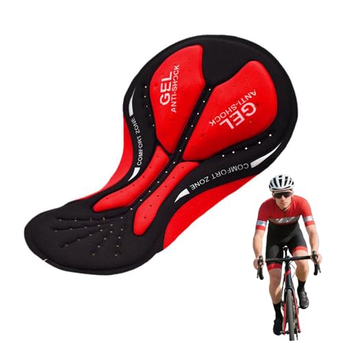 QIUMING® Cyclisme Shorts Gel Rembourré Coussin Rembourrage Antichoc Vélo sous-Vêtements Pads Respirant (FR/ES, Alpha/Lettres, M, Taille Normale, Taille...