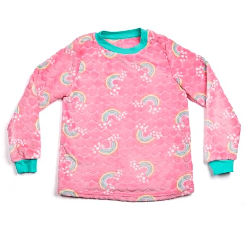 Recopilación de Pantalones de pijama para Niña los mejores 5. 47 NUBE Pijama Infantil Flanel Fleece Súper Calientita y Suave Diseño Estampado con Playera y Pantalón Todas Las Tallas Ideal para Invierno Cómoda y Ligera (MX/US, Edad, 8 Años,...