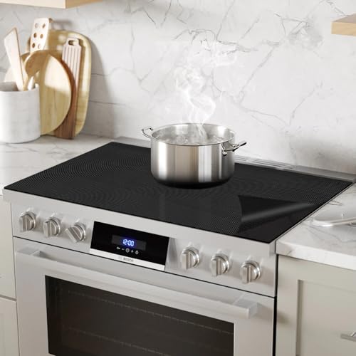 Comparison: Best 90Cm Stove 2 KitchenRaku Large Induction Cooktop Protector Mat, Translucent (Magnetic) Electric Stove Burner Covers Antiscratch as Glass Top Stove Cover or Electric Stove Top (Unembellished Black, 54x90CM)