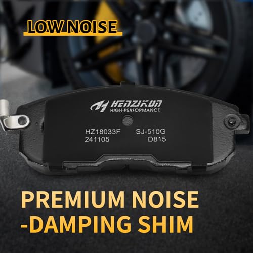 Image of Ceramic Front Brake Pads Set Compatible with Nissan Altima /Cube /Juke /Sentra /Maxima /Versa / 350Z,For INFINITI G35 / I35 / I30,For 2009-2014 Suzuki SX4 /2012 SX4 Crossover (D815)