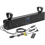 Planet Audio PSX26 ATV UTV Sound Bar System – 26 Inches Wide, IPX5 Weatherproof, Bluetooth Audio, USB, Amplified, Aux-in, 4 Inch Speakers, 1 Inch Tweeters, Easy Installation for 12 Volt Vehicles