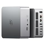Beelink Dual LAN Mini PC, EQi12 Intel Core i5-1235U(10C/12T, max 4.4GHz), 16GB DDR4 RAM 500GB PCIe4.0 SSD, WiFi 6/ BT5.2/ Dual HDMI/Bulit-in 85W Power Supply Desktop Computer