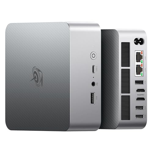 Beelink Dual LAN Mini PC, EQi12 Intel Core i5-1235U(10C/12T, max 4.4GHz), 16GB DDR4 RAM 500GB PCIe4.0 SSD, WiFi 6/ BT5.2/ Dual HDMI/Bulit-in 85W Power Supply Desktop Computer