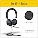 Jabra Evolve2 40 UC Wired Headphones, USB-A, Stereo, Black – Telework Headset for Calls and Music, Enhanced All-Day Comfort, Passive Noise Cancelling Headphones, UC-Optimized with USB-A Connection