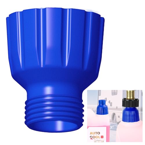Image of RV Winterizing Antifreeze Bottle Adapter for 3 /4 inch Garden Hose | No-Spill Antifreeze Bottle Adapter, Fits 1gal Bottles & 3 /4 inch Hose, Reusable Plastic, For RV, Camper And Marine Winterization