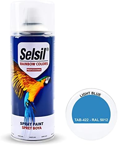 Selsil Spray Paint Ozone Friendly Brilliant Colour Perfect Finish All Purpose for Wood, Metal, Plastic, Interior/Exterior, Art, Crafts, Auto, Home Furniture, Garden, Graffiti, 400ml (Green)