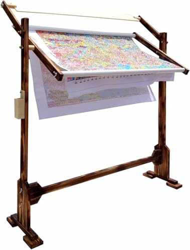 Marco de aro de bordado de madera noble con estructura estable de suelo 4