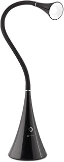 OttLite A59G5B-FFP Led FlexNeck Desk Lamp with USB (5V, 2.1A), Black, 3 Brightness Settings, Flexible Adjustment, Office Lamp