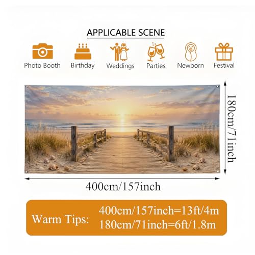 Couverture porte garage sunset décoration été extérieure grand format