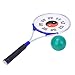 Tai Chi Ball Racket, Aluminium Alloy Handle Silicone Face Soft Strength Exercise Racket with Ball Bag
