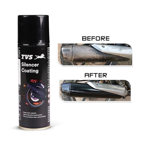 Image of TVS Silencer Coating Spray for Bike, Prevent Rust and Leak, Diesel wash Resistance (160g)