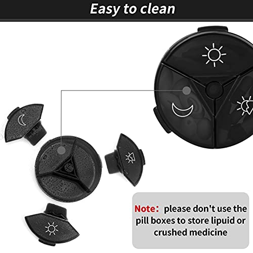 Automoness-Pill-Organizer-3-Times-A-Day-Weekly-Pill-Case-7-Days-Large-Capacity-Daily-Pill-BoxMoisture-Proof-Medicine-Box-For-PillsVitamin-Fish-OilSupplements-Black