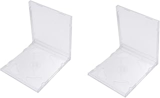 Homoyoyo 20 Unidades De Caixa De CD Transparente Caixas De CD Vazias Caixas De Joias Transparentes Caixas De CD Transparentes Caixas De CD Transparentes Pacote De CD Suporte De