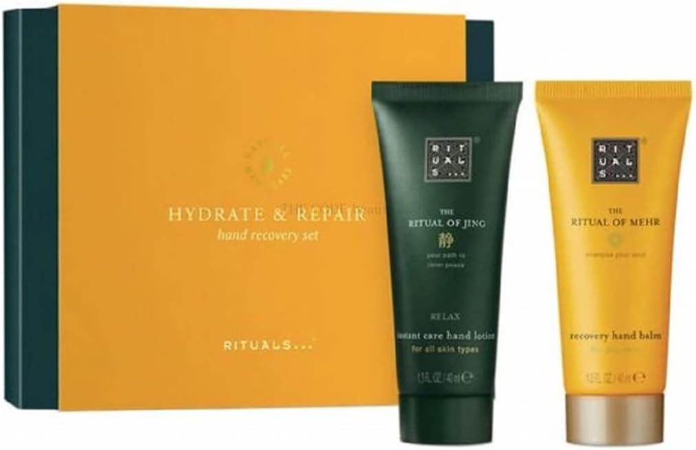Rituals Hydrate repair hand recovery set Mehr recovery Hand balm 40ml Jing hydrate hand lotion 40ml