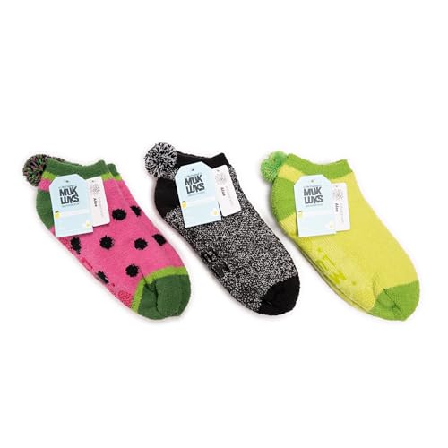 Image of MUK LUKS Women's Set of 3 Cozy Fruit Footies