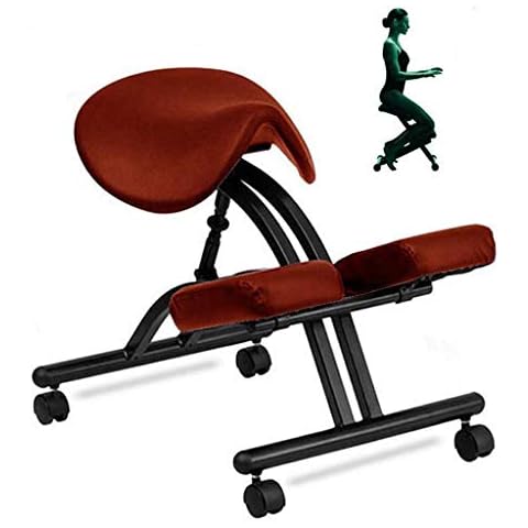 Ergonomic Kneeling Chair, Stool Office Knee Chair Ergonomic Correct Posture Chair Improve Your Posture Cover