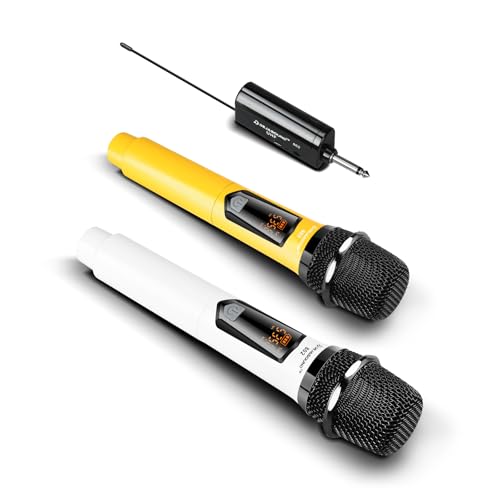 Dejasound Women's Wireless Microphone - Professional Sound Karaoke Dual Singing Mic for Live Performances, Parties, YouTube&Music, Includes XLR to 0.14in Adapter, Portable Handheld Dynamic Mic