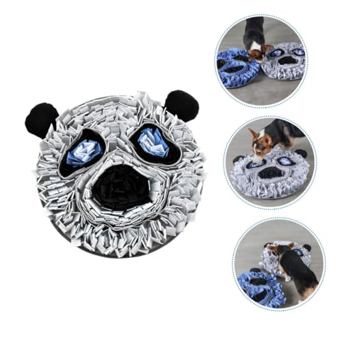 Coussin pour animaux de compagnie et tapis interactif en feutrine gris