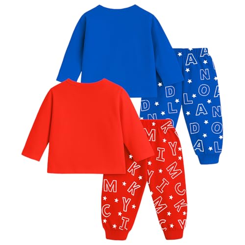 Image of Kuchipoo Disney Boys Cotton T-Shirts and Pyjamas Set - Pack of 2