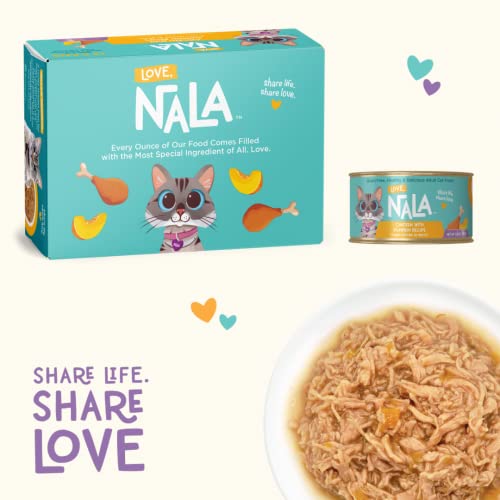 Love, Nala Wet Cat Food, Chicken With Pumpkin Flaked Recipe - Grain Free Wet Cat Food In Broth, Natural Cat Pate Wet Food, Adult Cat Food Wet - 12 Pack Of Flaked #TOP1