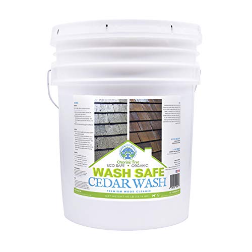 Wash Safe Industries CEDAR WASH Eco-Safe and Organic Wood Cleaner, 40 lb. Container, Clear
