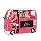 Our Generation – Fahrzeug-Spielset – Küchen- und Kochbereich – 46 cm Puppenzubehör – Spielnahrung – Spielzeug für Kinder ab 3 Jahren – Grill to Go Food Truck